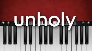 Unholy - Sam Smith / easy piano tutorial / regtune