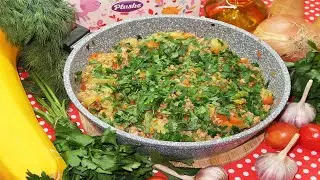 Вкусные кабачки на сковороде. Кабачки тушеные с фаршем
