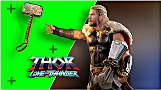 Thor Love and Thunder Green Screen | Mjolnir Green screen
