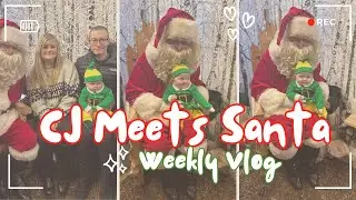 My Son Meets Santa for the 1st Time + Winter Wonderland Weekly Vlog 🎅