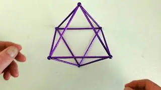 Magnet Tetrahedron and Icosahedron - Neobuildr Rainbow Color Magnetic Rods and Steel Balls