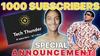 ❤️ 1K Subscribers Special Video || New Announcement 💬