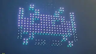 Insane drone show at Secret Garden Party 2023