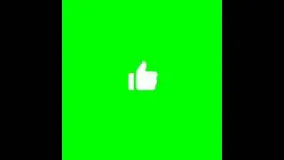 YouTube shorts like button green screen (chroma key)