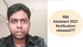 RBI Assistant 2021 notification - repeated comment.