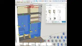 How to quickly draw a wardrobe in SketchUp?