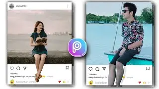Cara bikin foto instagram menjadi 3D~TERBARU | LANGIT TUTORIAL | picsart tutorial