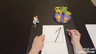 Учимся писать цифру 1