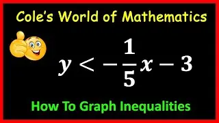 Step-by-Step Guide to Graphing a Linear Inequality | Cole's World of Mathematics