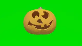 Footage green screen Pumpkin