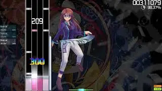 Osumania! gameplay : Paper bouquet 96.0%  (3,37 star)