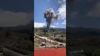 First Footage of the Erupting Volcano in the Canary Islands