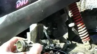 How to disassemble, clean, adjust, and reassemble a Honda Dio scooter carburetor. The invisible p...