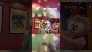 LINE FRIENDS cause mischief, but always manage to get their chicken dinner in the end! 🍗