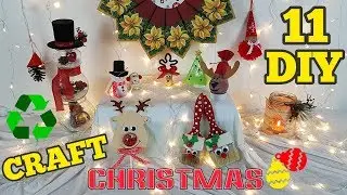 11 DIY Christmas recycled crafts tutorial / HOW TO!