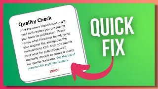 KDP Print Previewer Errors? Simple How to Format Low Content Self Published Books - Bleed and Margin