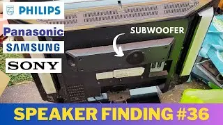 Speaker Finding #36: 38 TVs! Philips with woofer, Weird Sony Trinitron TV subwoofer and a lot more!