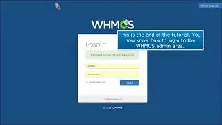 How to Login to WHMCS Admin Area