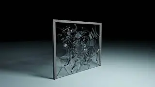 Blender breaking glass simulation