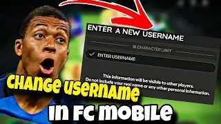 HOW TO CHANGE USERNAME IN FC MOBILE