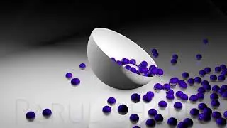 Cinema 4D-Dynamic Bowl with balls | Slow Motion | No Plugin | 30 Second