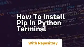 how to install pip in python terminal