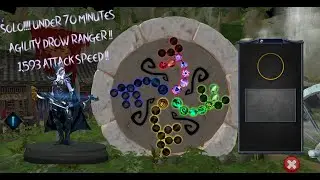 Random defense adventure beta Drow Ranger AGILITY SOLO!! 1593 ATT SPD