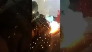 SEVERE ARC BLOW! - Magnetized Pipe Welding