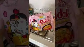 Buldak ramen cooking tutorial 😅 