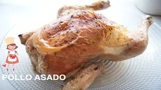 Pollo asado con piel crujiente y jugoso por dentro, fácil y barato
