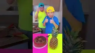 Cake vs pineapple ice cream challenge! 🍨 