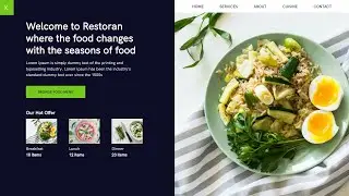 how to build a website using html, css and javascript | Restaurant Landing Page