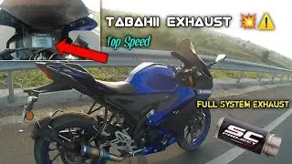 SC Project Full system exhaust In R15v4 2024⚡ || R15v4 Top Speed Test || What Happened Next 😱#r15v4