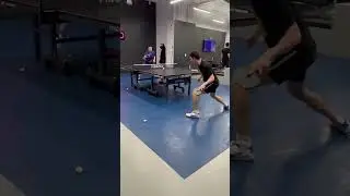 PingPod: Table Tennis Olympian vs Major League Table Tennis Star training