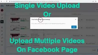 How To Upload A Video And Multiple Videos On Facebook Page From Meta Business Suite (2023)