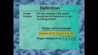 Video Definitions: Primes and Composites: Definition 32