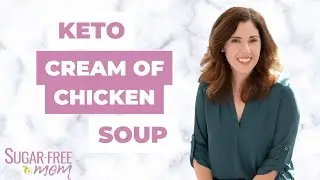 Keto cream of Chicken Soup with Cabbage