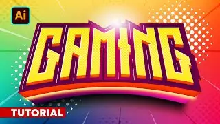 How to Premium 3D Text Effect in Illustrator  - 🎮 [Adobe Illustrator Tutorial] 🎮