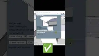 #sketchup  How to Create Roof  by using  1001 plugin