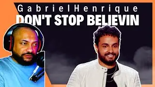 AMERICAN REACTS TO | Gabriel Henrique Don't Stop Believin