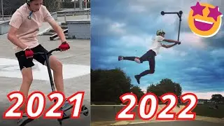 MY INSANE ONE YEAR SCOOTER PROGRESSION! *SPONSORED*