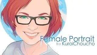 Female Portrait Photoshop Painting Process 