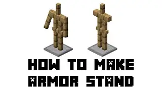 Minecraft: How to Make Armor Stand #shorts #minecraft #minecraftshorts