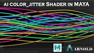 Arnold aiColorJitter Shader For Maya | Arnold Shader | Maya tutorial