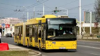 Минск.Поездка в автобусе МАЗ-215.069,гос.АН 8914-7,марш.89э (25.07.2021)