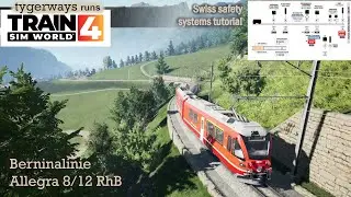 Swiss Safety Systems: SiSte, ZSI-90, ZSI-127 (Trainguard) | Berninalinie (Train Sim World tutorial))