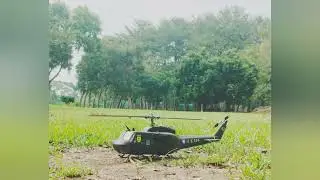Trex 500size 🇹🇼ROC ARMY UH-1H Practice with Sound