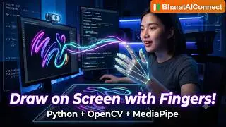 Build a Virtual Air Canvas using OpenCV & MediaPipe | Python Computer Vision Project