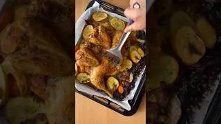 Pollo al Horno con Patatas y Verduras 😍 (Tierno, Jugoso y Crujiente)