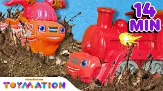 Train Blaze Rescues & More Adventures! | Blaze and the Monster Machines Toys | Toymation